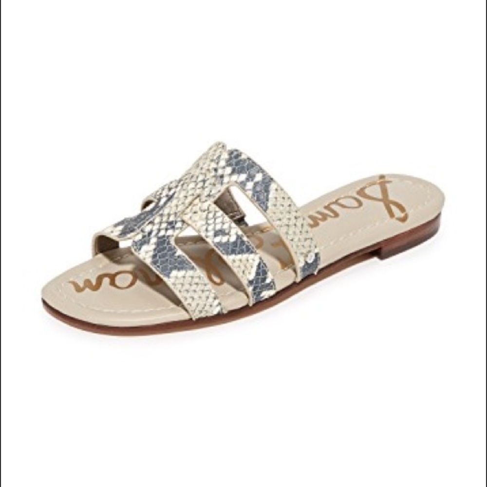 Sam Edelman Snakeskin Sandals Berit Faux Slide